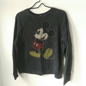 Distressed Mickey Mouse sweater